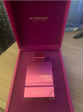 Al Haramain Amber Oud Ultra Violet Women's perfume spray, 2.0 oz., floral wood musk, oak, patchouli and musk